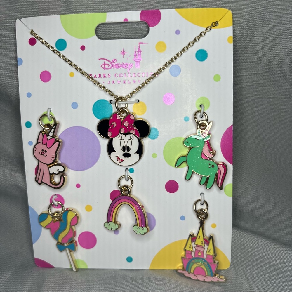 Disney Parks collection necklace and charms